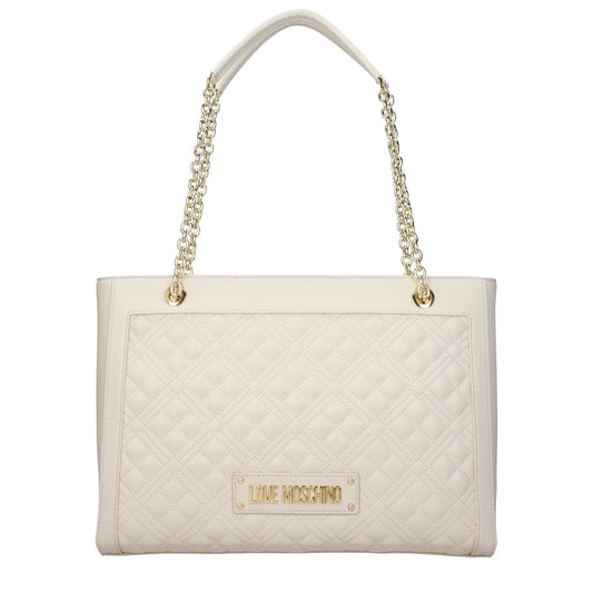 Moschino モスキーノのショルダーバッグが大好きな女性ポリウレタンベージュ/アイボリー - Image 1