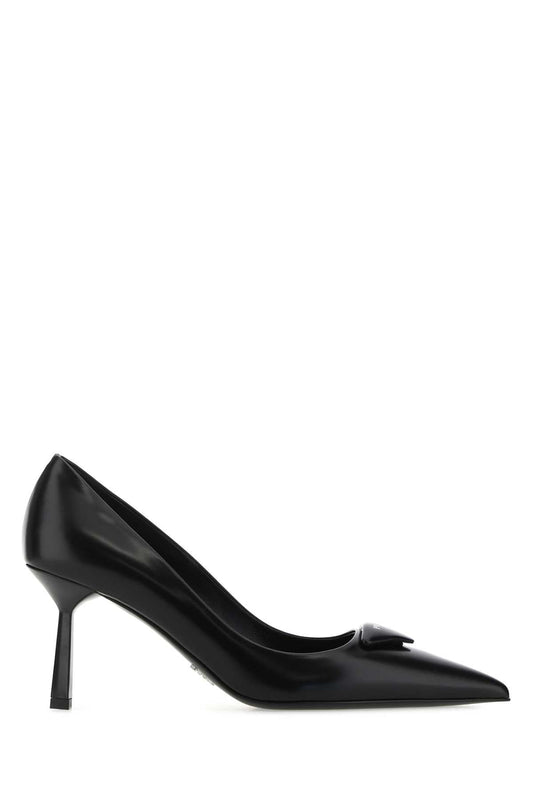 Prada プラダブラックレザーポンプ - Image 1