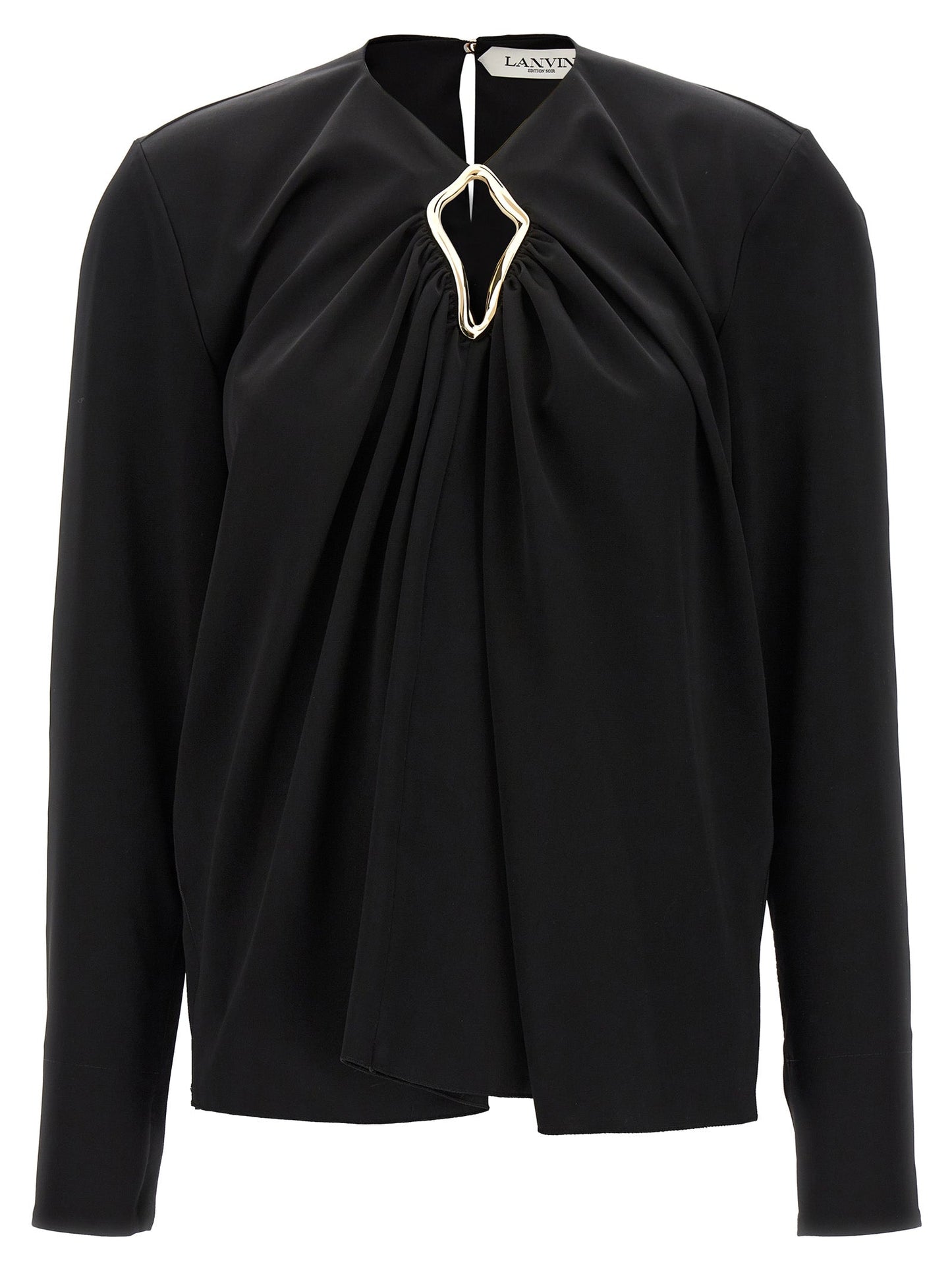 Lanvin ランバンメタリックディテールブラウス - Image 1