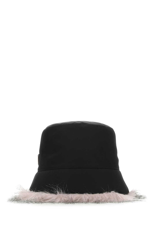Prada プラダブラックreナイロンハット - Image 1