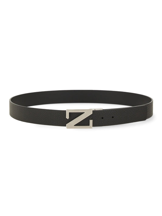 Zegna モノグラム「Z」バックルを備えたゼンナリバーシブルベルト - Image 1