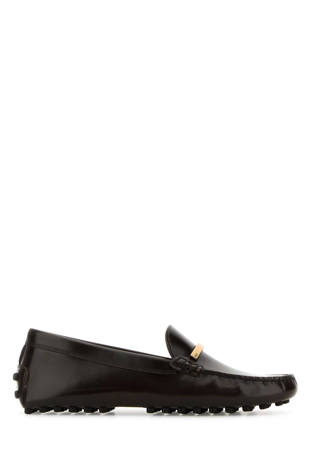 Tods トッド 'S 茶色の革のローファー - Image 1