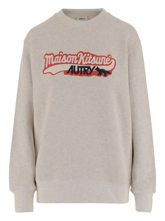 Maison Autry X Maison Kitsuneロゴコットンスウェットシャツ - Image 1