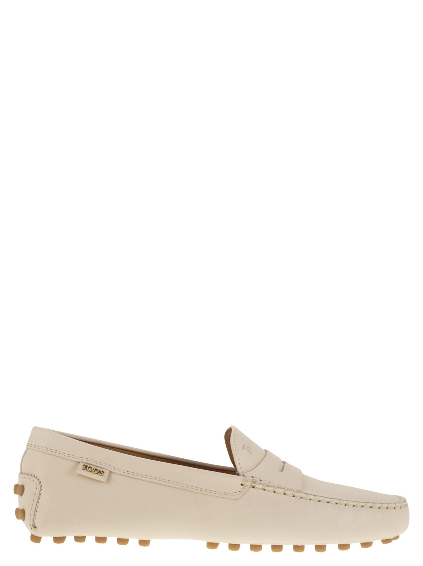 Tods トッド 'S 革のモカシンラバーソール - Image 1