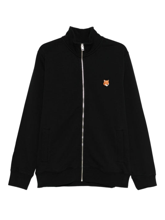 Maison メゾン キツネ フォックス ヘッド コットン ジップ スウェットシャツ - Image 1