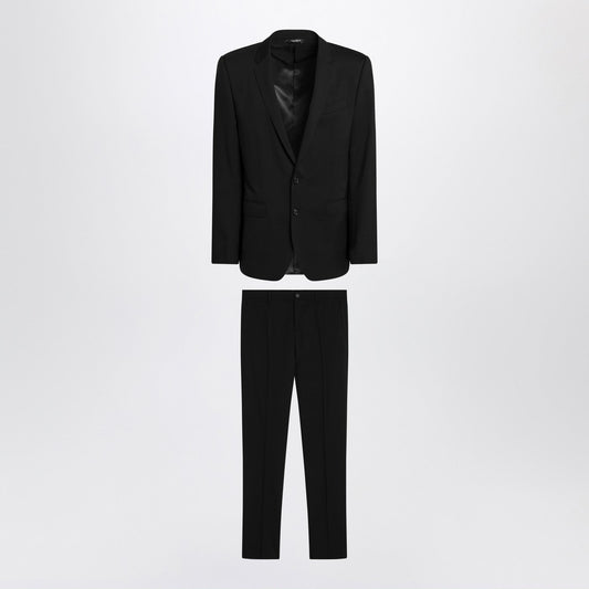 Dolce ドルチェ＆ガッバーナブラックシングル胸肉バージンウールスーツ - Image 1