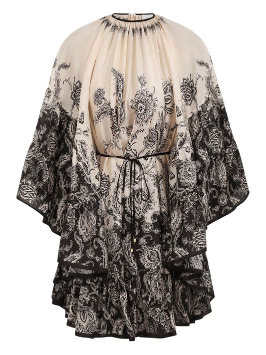 Zimmermann Zimmermann Rhiannonプリントシルクミニドレス - Image 1