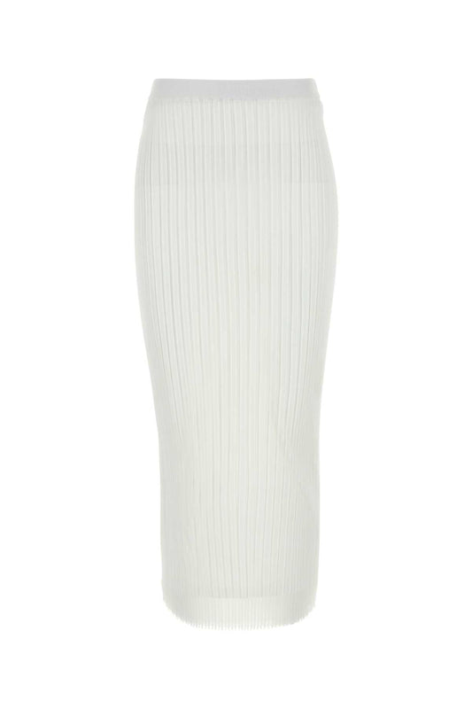 Sportmax SportMax White Organzaアルバム1234スカート - Image 1