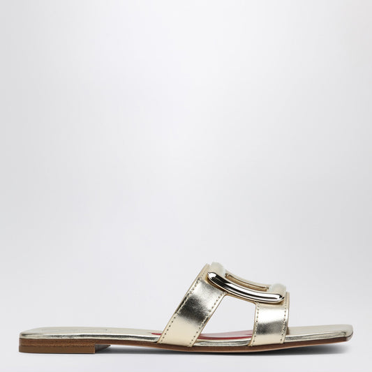 Roger Roger Vivier Belle Vivier Gold Slipper - Image 1