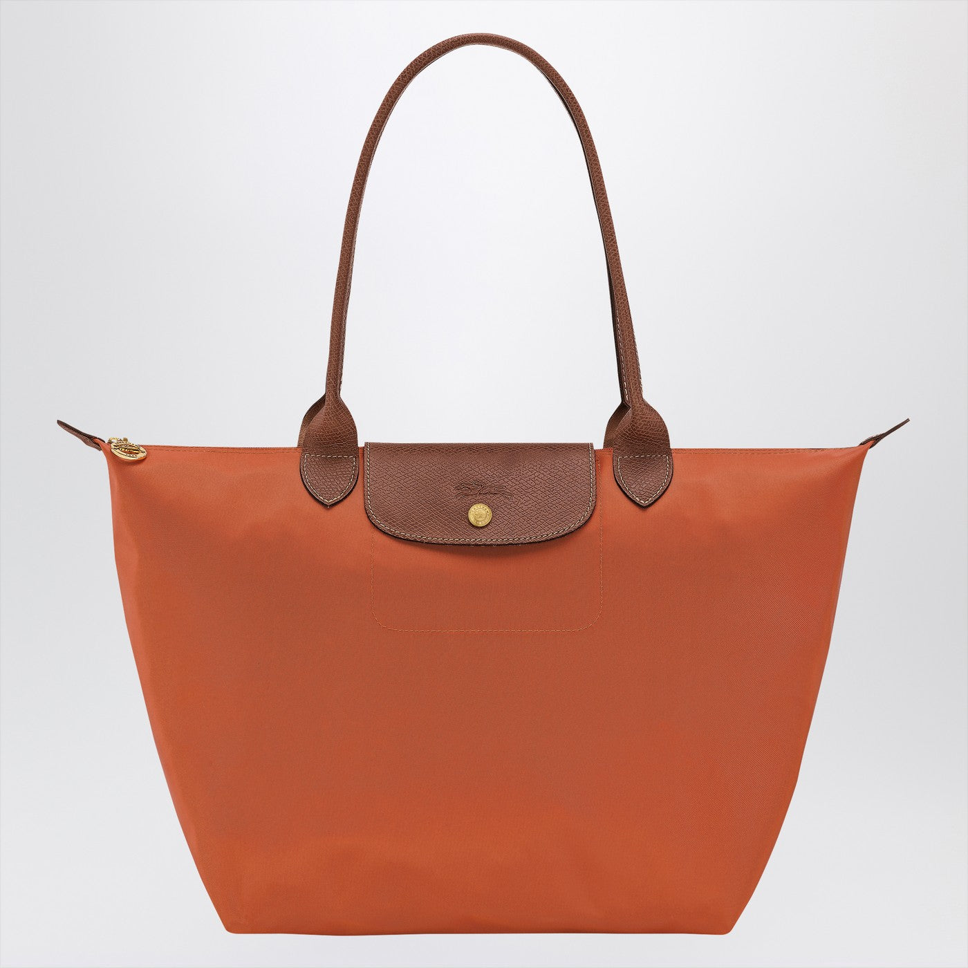 Longchamp Longchampブリック色のルプライアージオリジナル L バッグ - Image 1