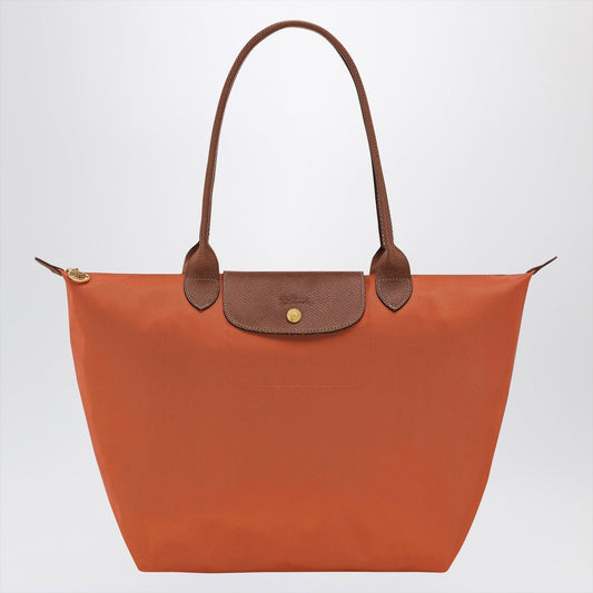 Longchamp Longchampブリック色のルプライアージオリジナル L バッグ - Image 1