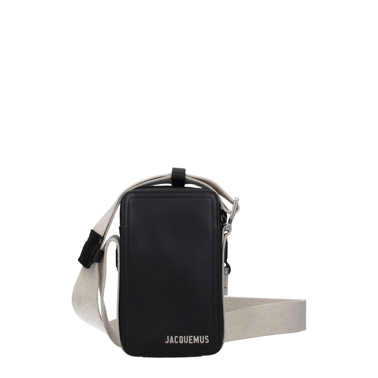 Jacquemus ジャックエマスのショルダーバッグcuerda垂直革の革の黒 - Image 1