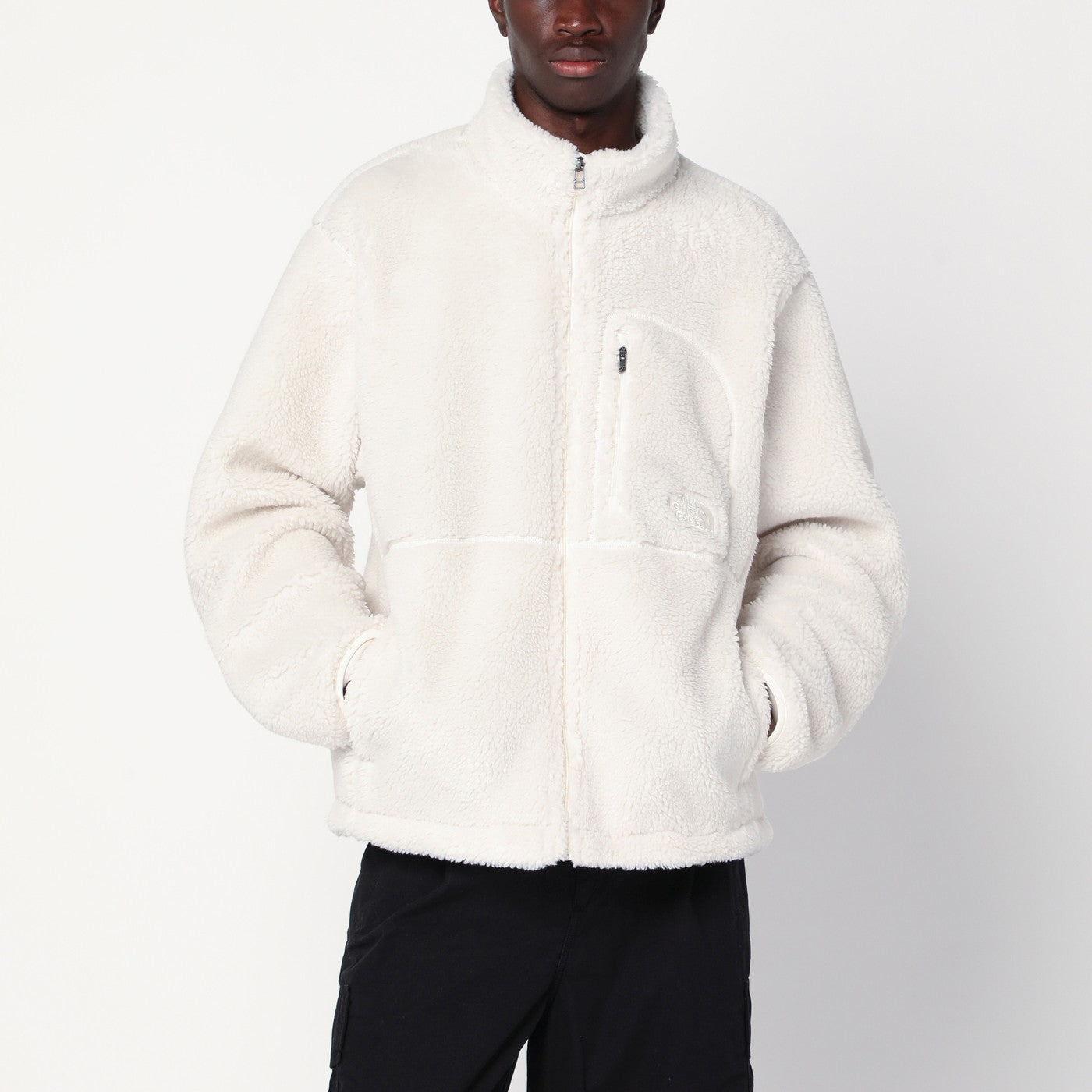 The The North Face White Zip Up Fleece - Image 1
