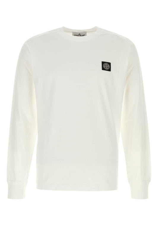 Stone Stone Island ホワイト コットン T シャツ - Image 1