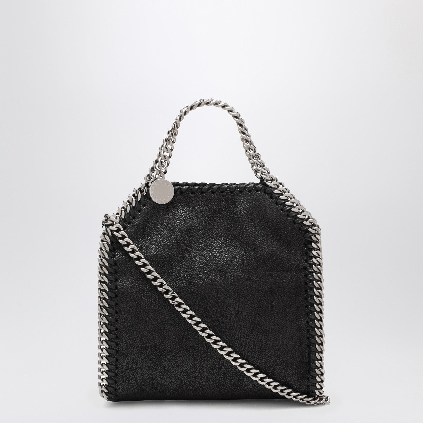 Stella Stella Mc Cartney Black Micro Falabella Tiny Toteバッグ - Image 1