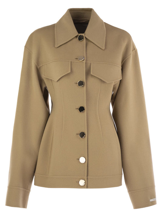 Sportmax SportMax EGEOタイトフィッティングウールカバン - Image 1