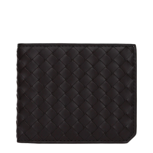Bottega Bottega Veneta Wallets Men Leather Brown/Darkチョコレート - Image 1