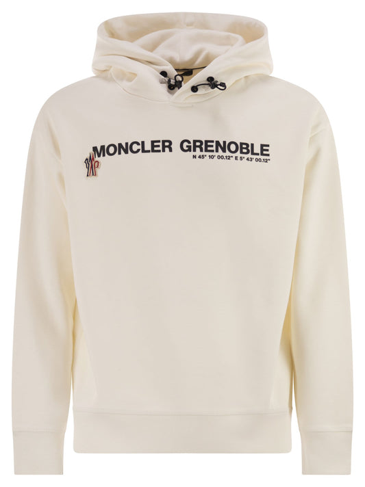 Moncler Moncler Grenoble Loged Cotton Hooded Sweatshirt - Image 1