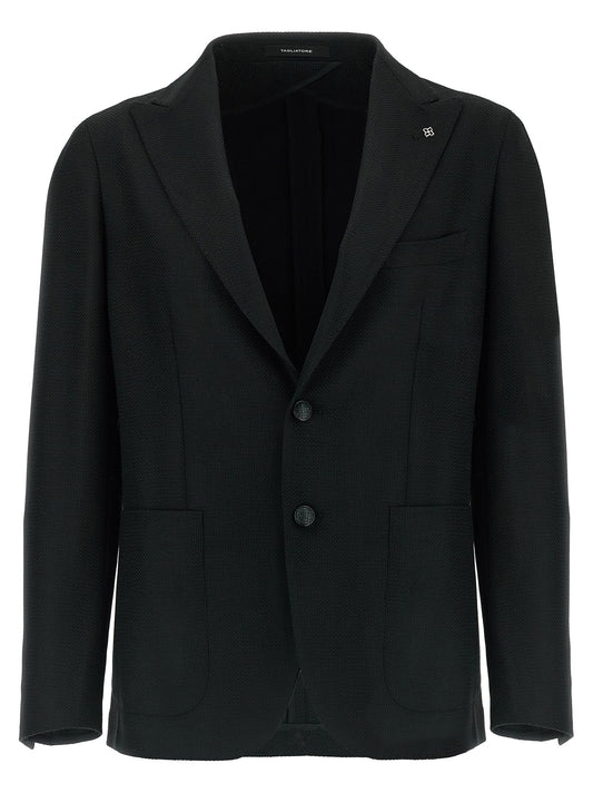 Tagliatore Tagliatore Micro Squares Blazer - Image 1