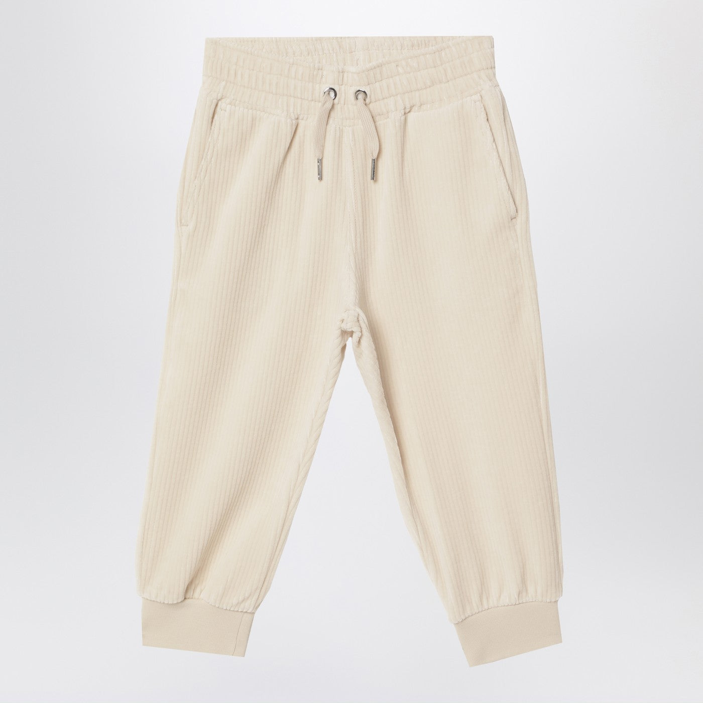 Givenchy Givenchy White Velvet Sweatpants - Image 1