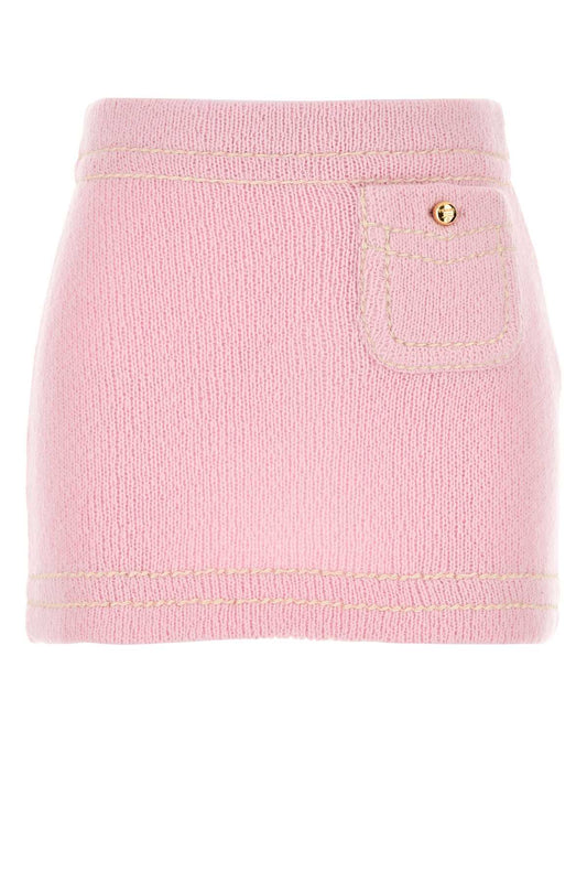 Prada プラダピンクカシミュアミニスカート - Image 1