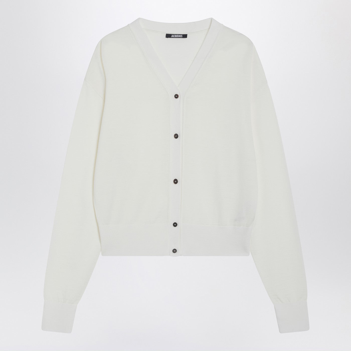 Jacquemus Jacquemus White Wool Blend Cardigan - Image 1