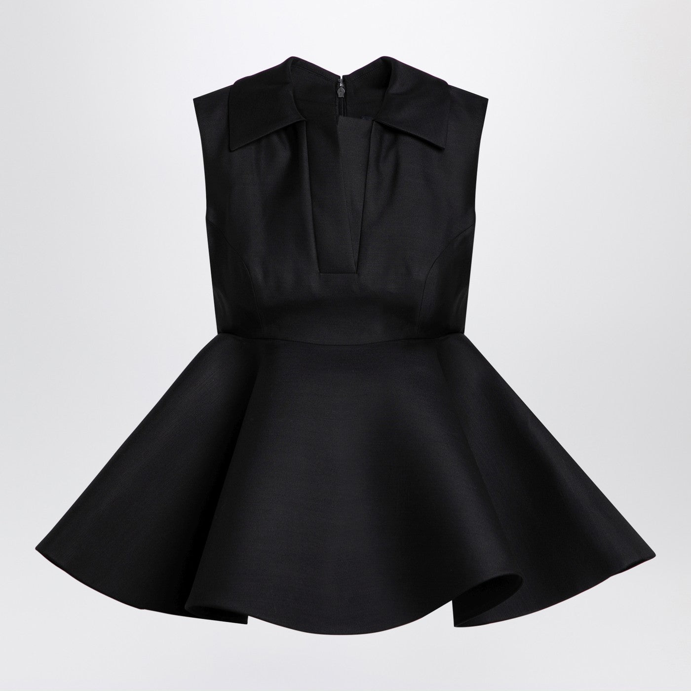 Jacquemus Jacquemus Black Wool And Silk Spalla Top - Image 1