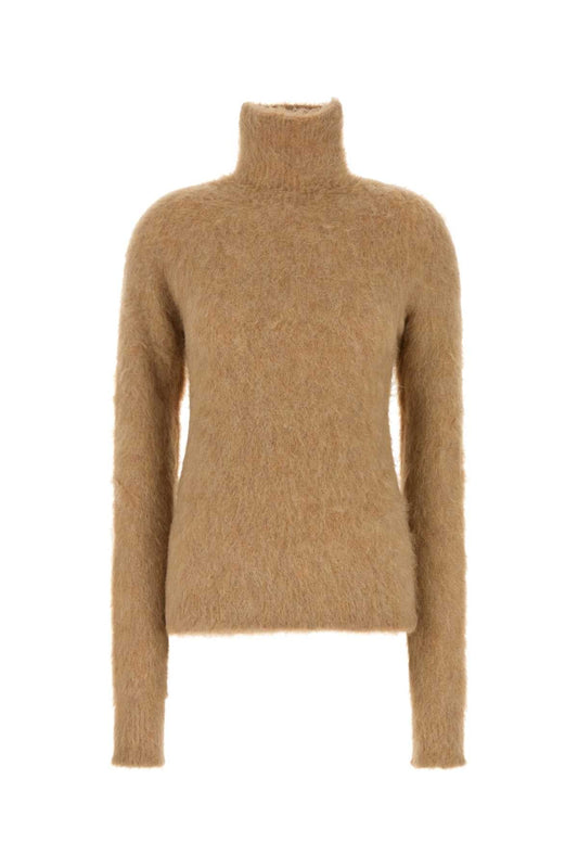 Sportmax SportMax Camel Stretch Alpaca Blend Elgar Sweater - Image 1