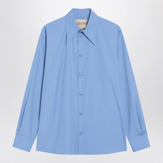 Valentino バレンティーノ水色の綿シャツ - Image 1