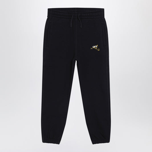 Off Off White™ Black Diagonal Splat Logo Jogging Trousers - Image 1
