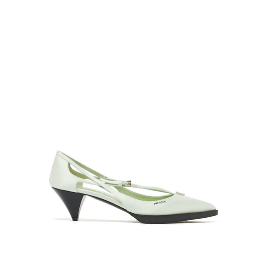 Prada プラダはサテンポンプを切り取りました - Image 1