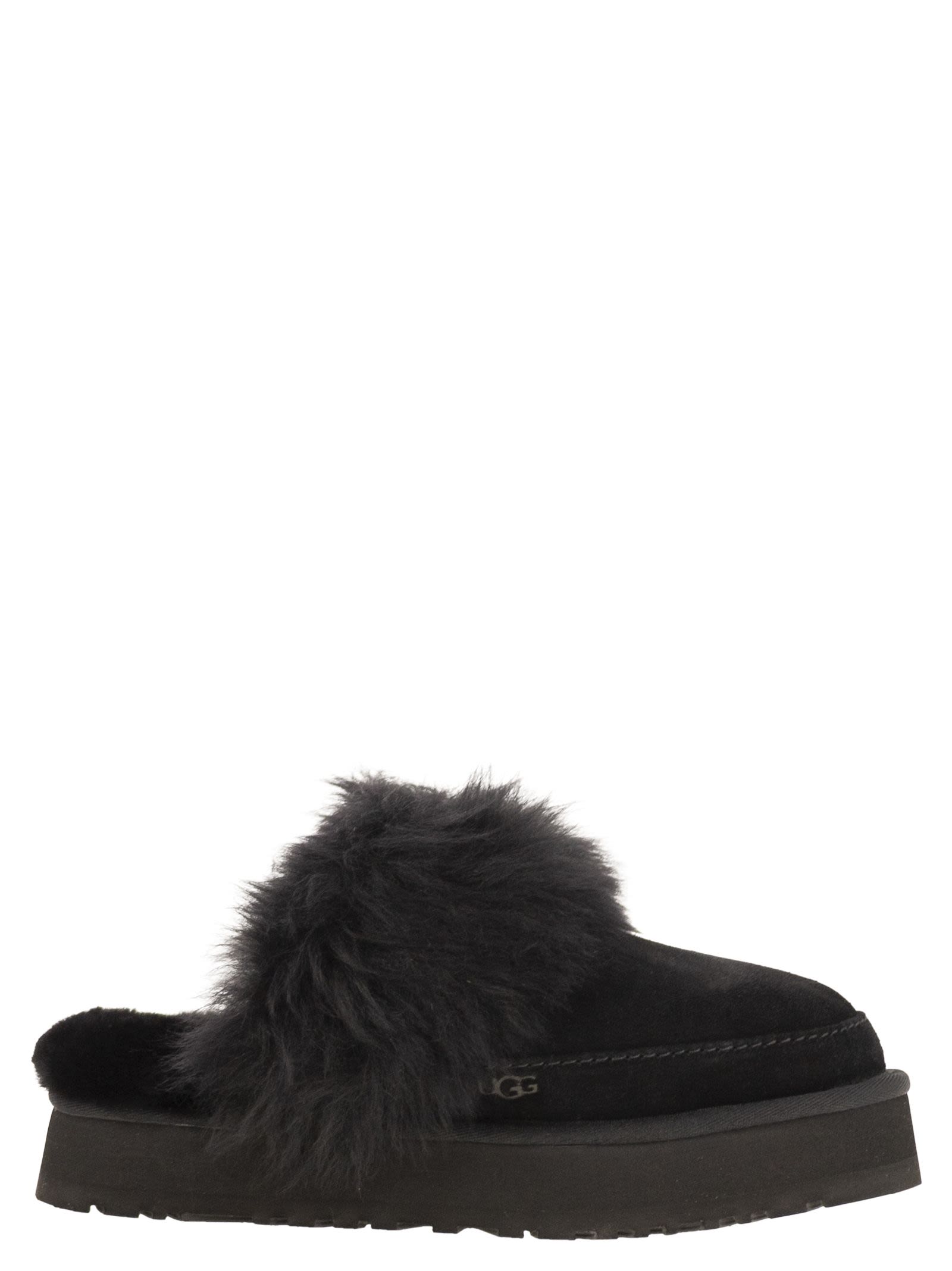 Ugg Ugg ディスケット シャレー スリッパ ファーとプラットフォーム付き - Image 1