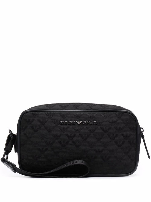 Emporio Emporio Armani Exclusive Allover Logo Wash Bag - Image 1