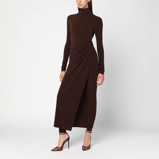 The The Andamane Tessa Jumpsuit In Brown Jersey - Image 1