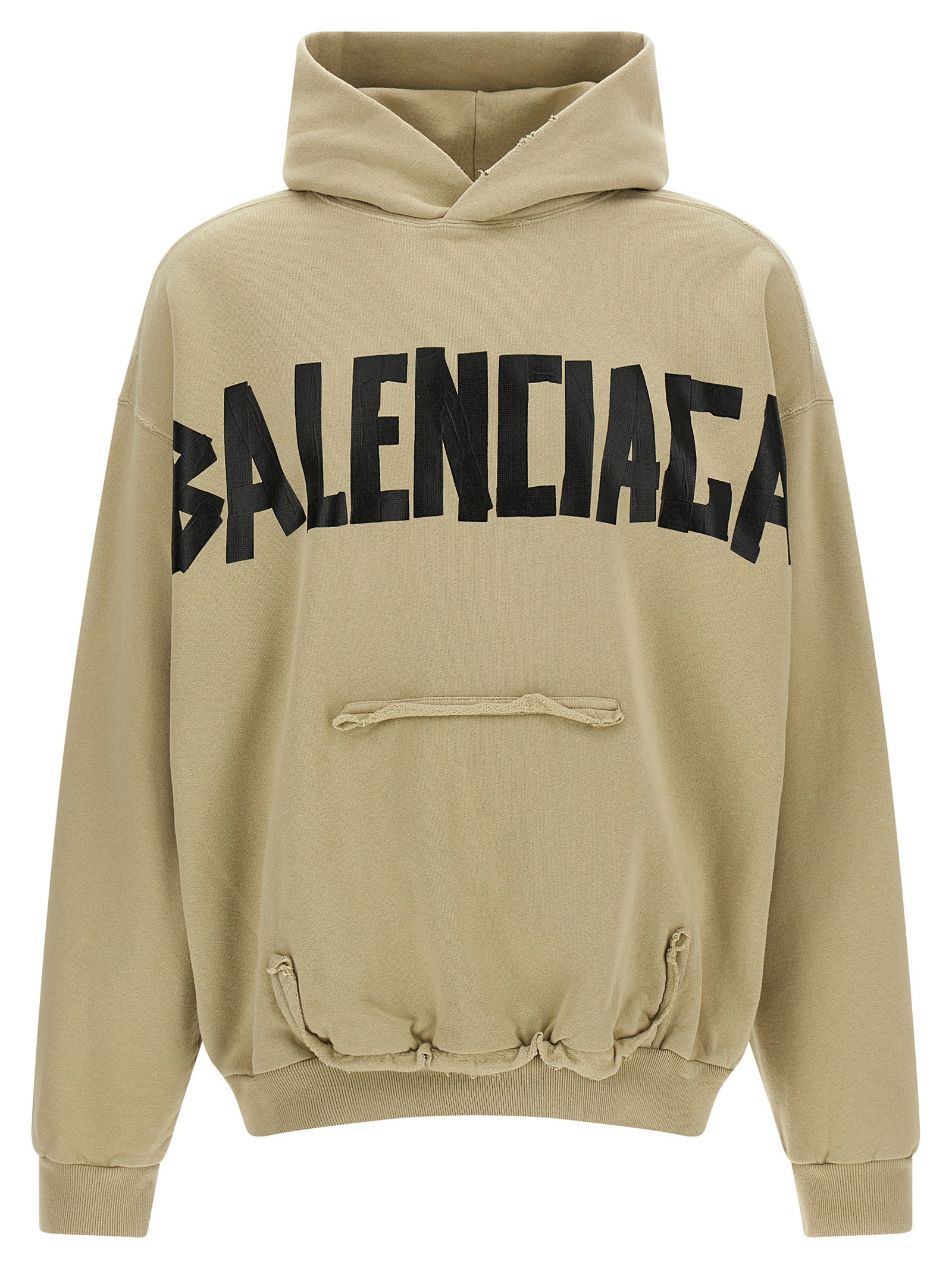 Balenciaga バレンシアガ 'リップド ポケット テープ タイプ' パーカー - Image 1