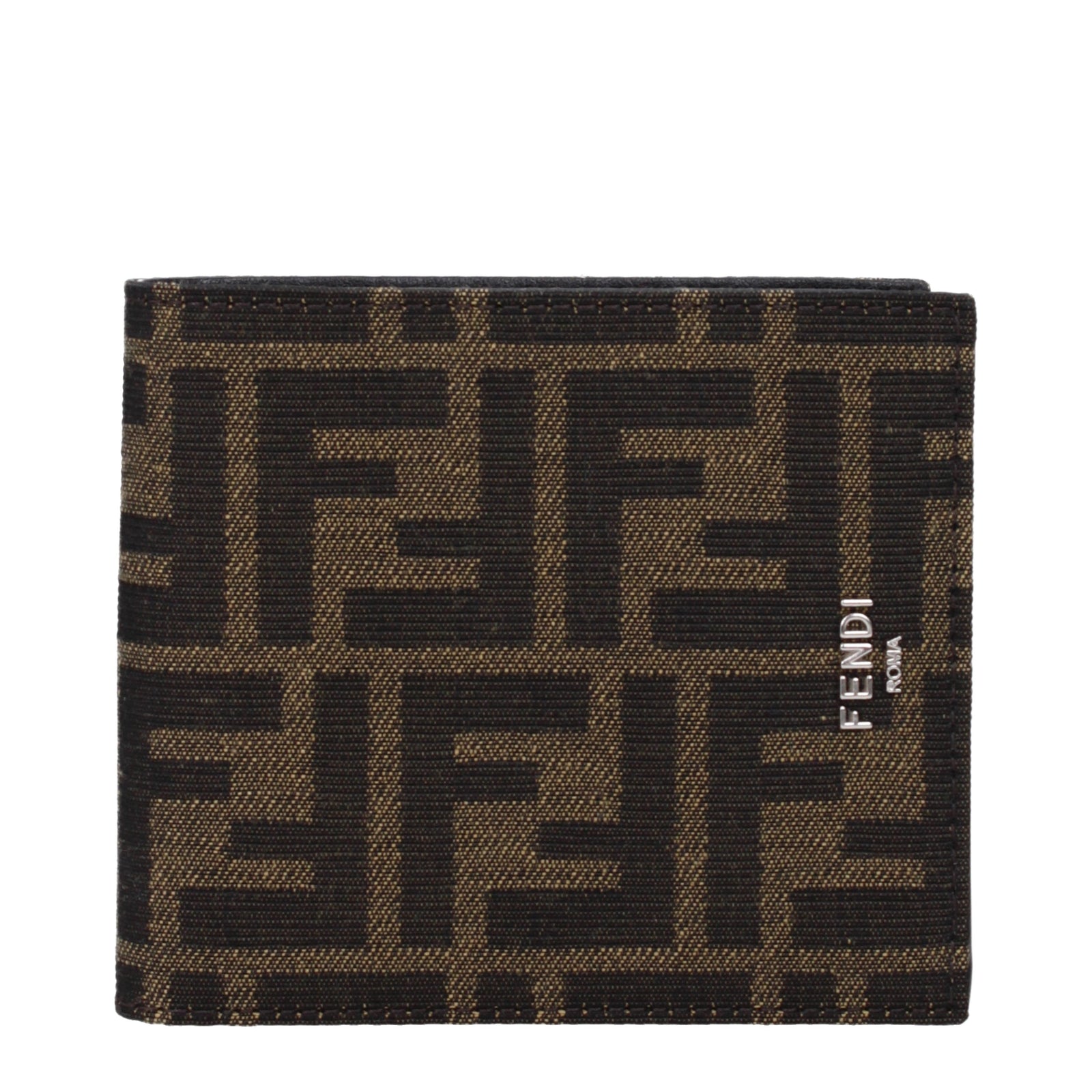 Fendi フェンディウォレットメンズファブリックブラウン - Image 1