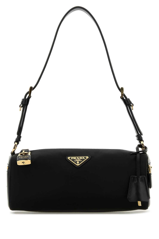 Prada プラダブラックナイロンショルダーバッグ - Image 1
