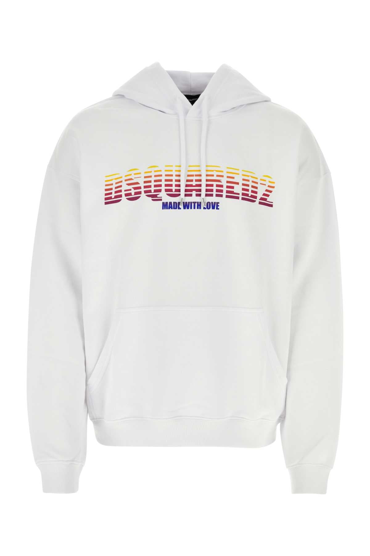 Dsquared2 Dsquared White Cotton Sweatshirt - Image 1