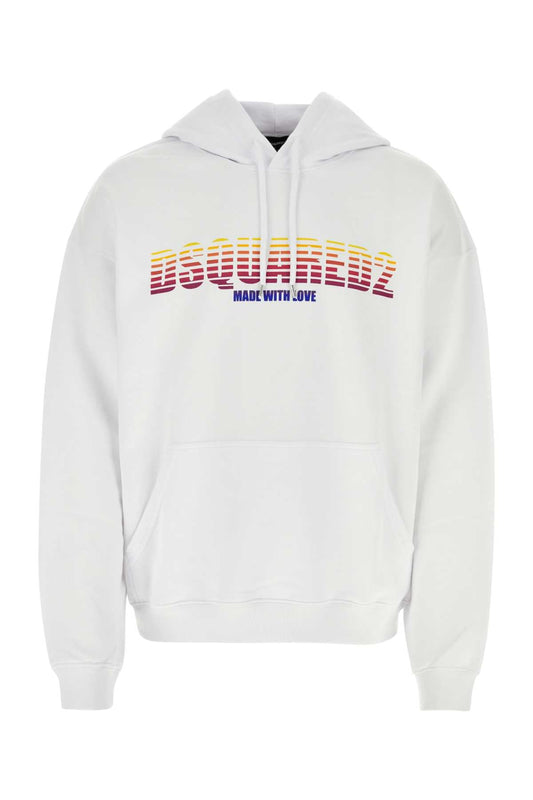 Dsquared2 Dsquared White Cotton Sweatshirt - Image 1