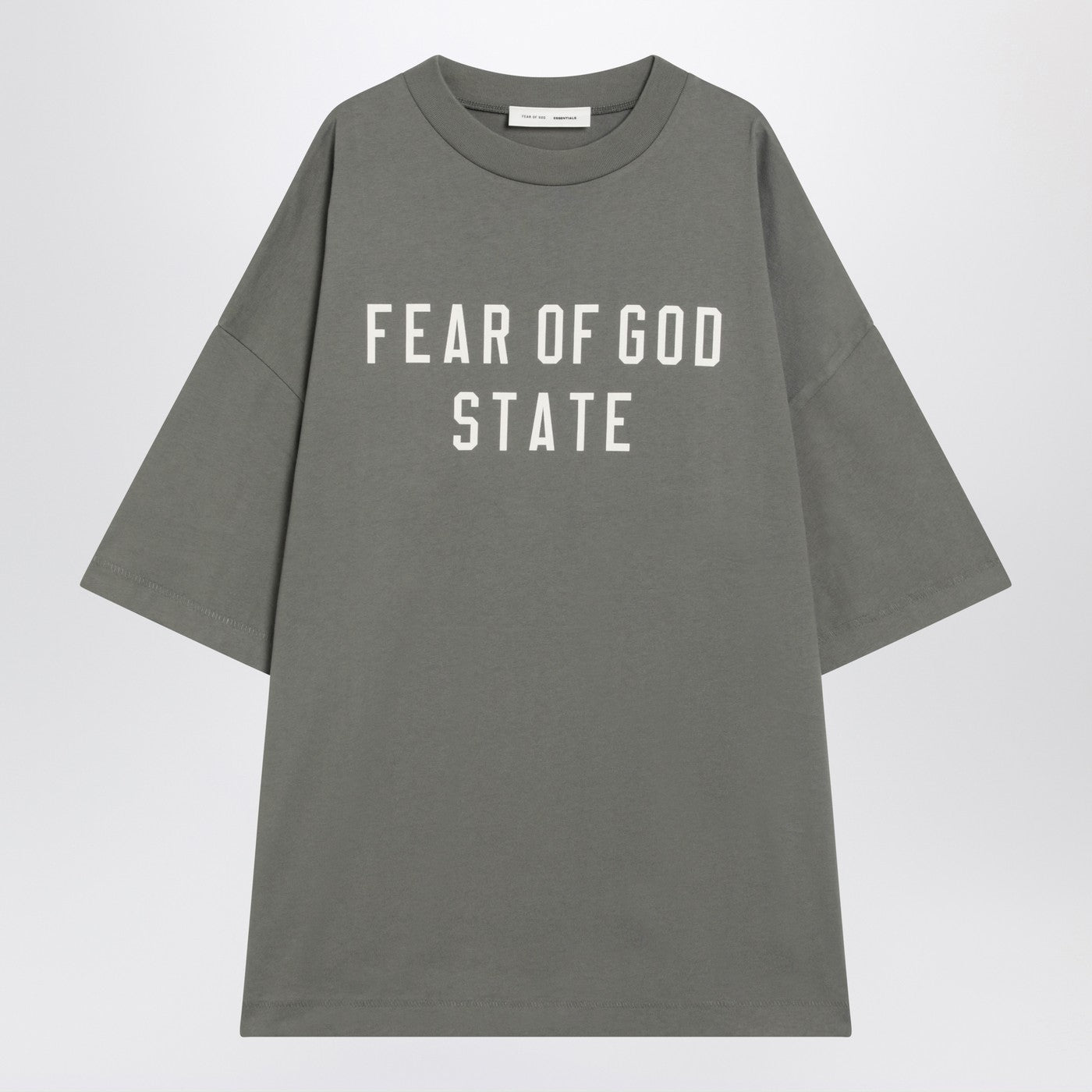 Fear フィア オブ ゴッド エッセンシャル モス カラー 90'S コットンTシャツ - Image 1