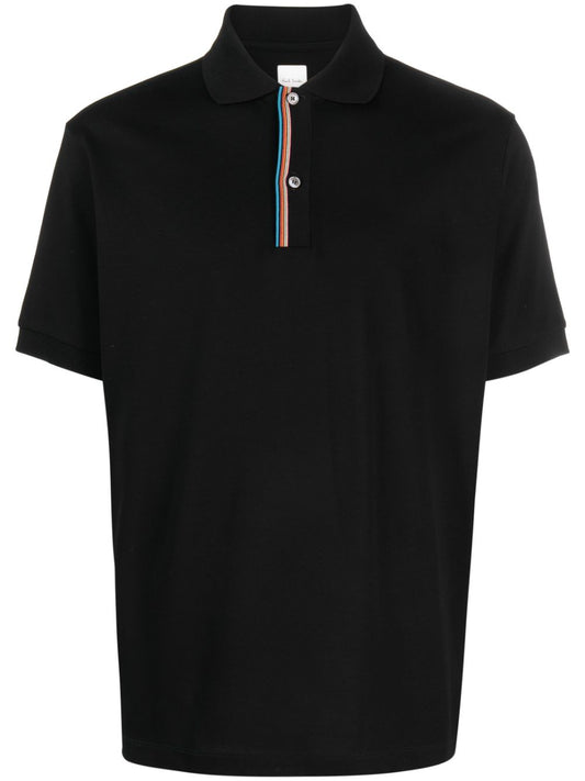 Paul PS By Paul Smith Signature Stripe Cotton Polo Shirt - Image 1