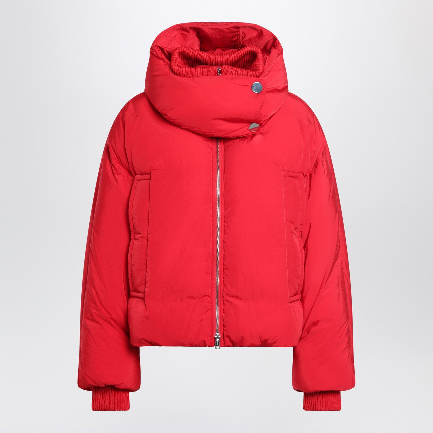 Sportmax スポーツマックス レッド撥水クロップド ダウン ジャケット - Image 1
