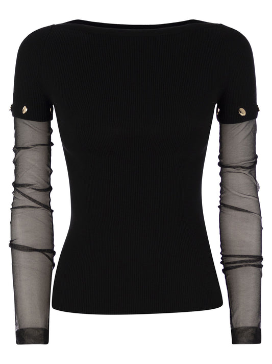 Sportmax SportMax Alcide Tight Fittingストレッチビスコースジャージ - Image 1