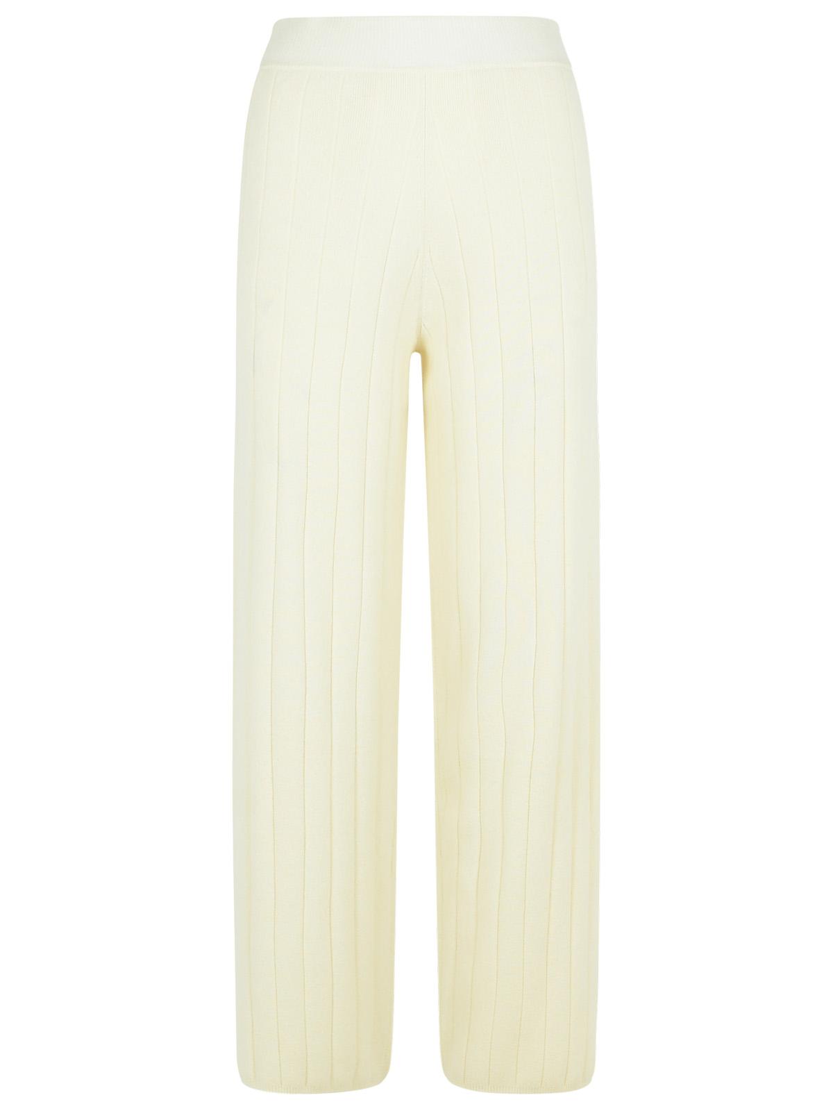 Max Max Mara 'Jardin'ホワイトキャシュマイアジョガーパンツ - Image 1