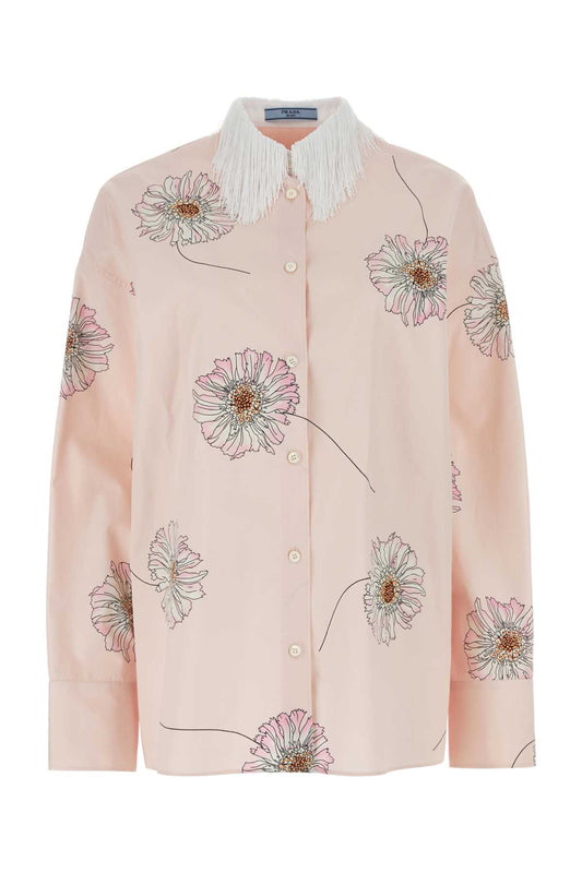 Prada プラダプリントポプリン特大シャツ - Image 1