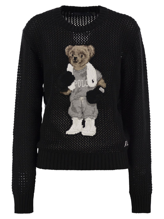 Polo ポロラルフローレンベアコットンクルーネックポロシャツ - Image 1