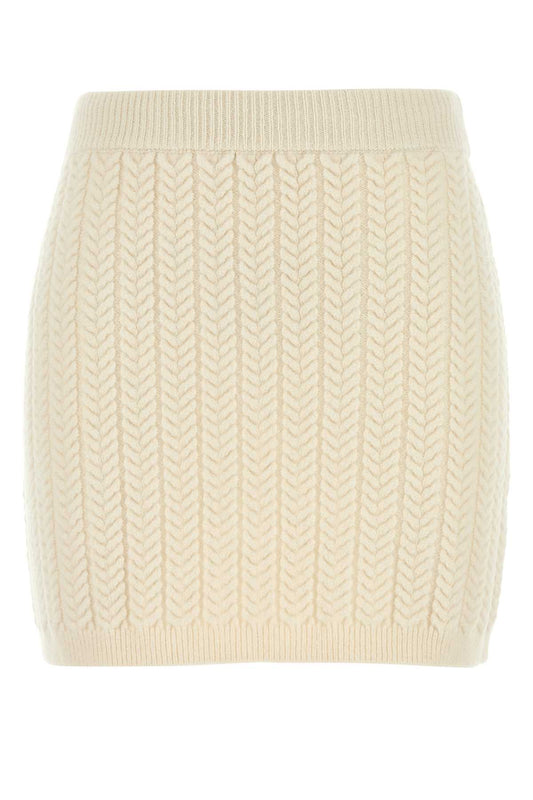 Sportmax SportMaxアイボリーウールブレンドEarry1ミニスカート - Image 1