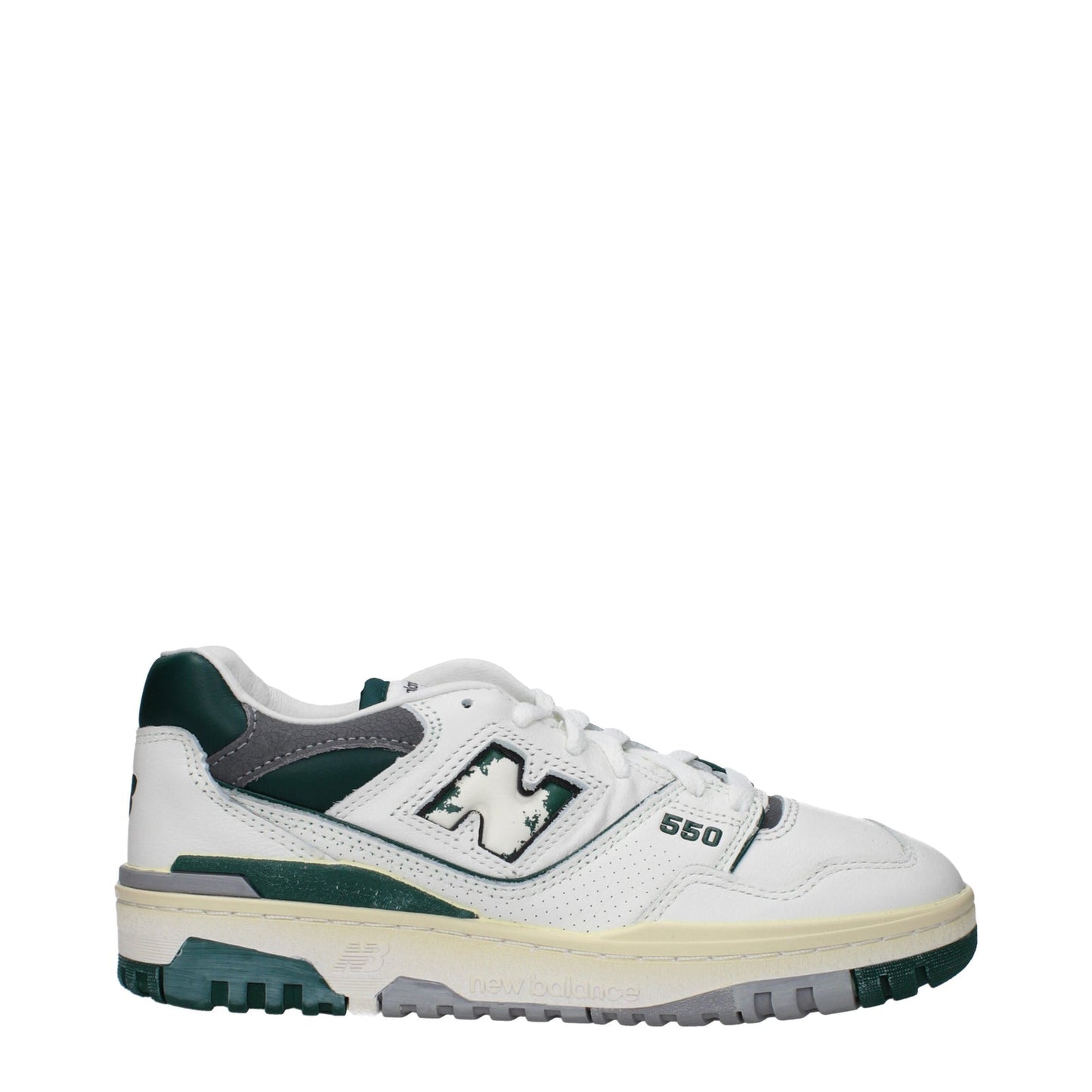 Designer Brand ニューバランススニーカー550メンズスキンホワイト/スワンプ - Image 1