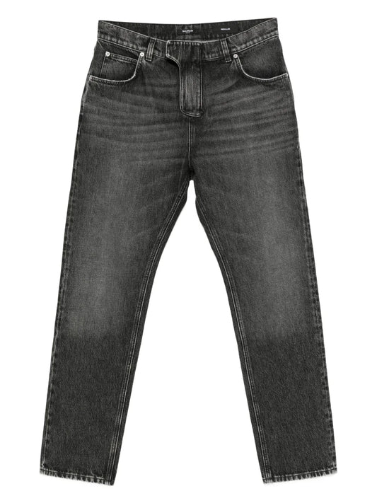 Balmain ロゴアップリケ付きバルメインジーンズ - Image 1