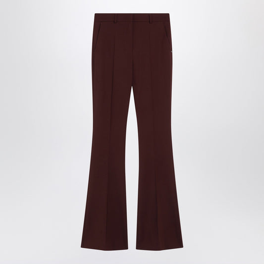Sportmax SportMax Bordeauxウールのズボン - Image 1